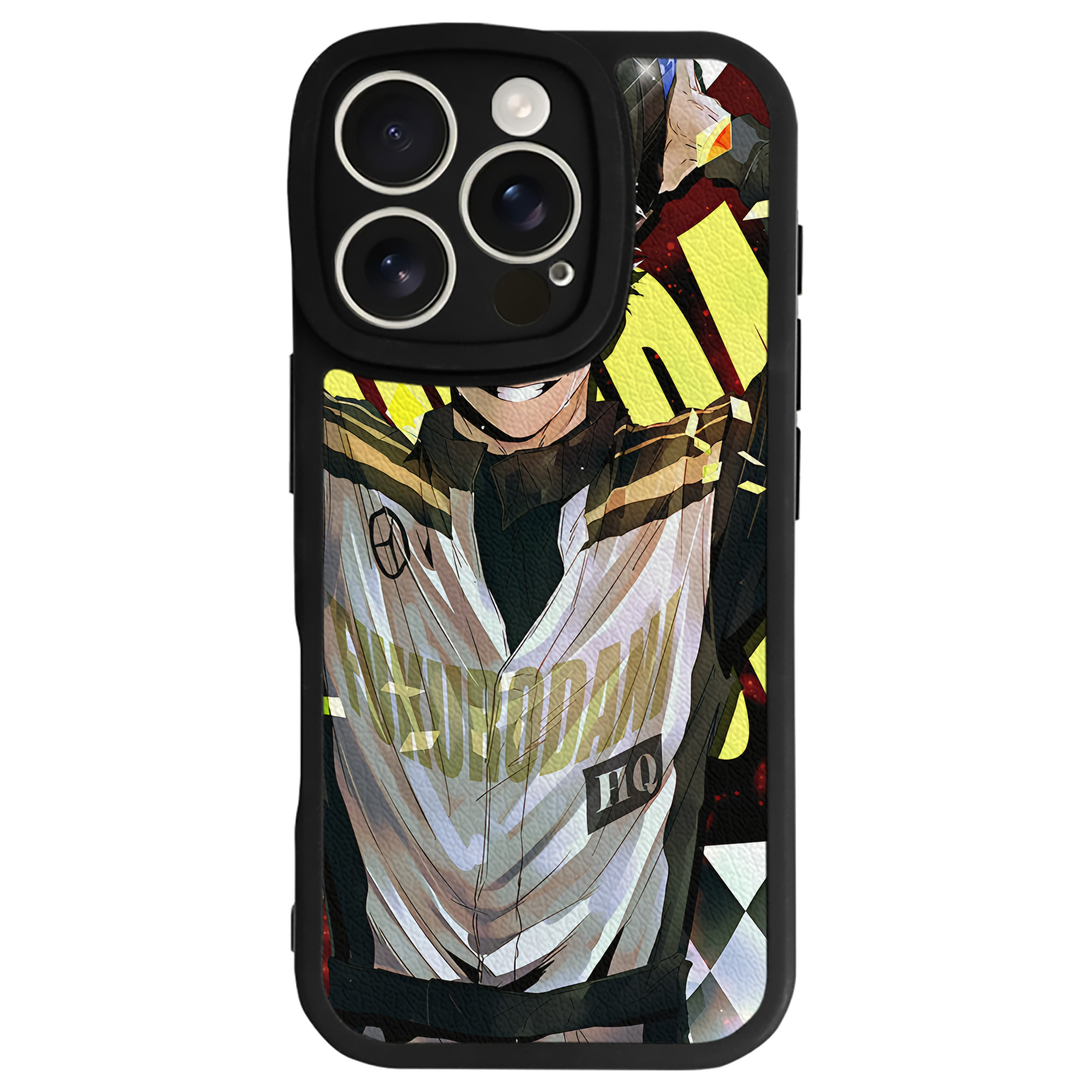 （画像用） ハイキュー!! Haikyu!! 【iPhone 16シリーズ対応】シリコンスマホケース（レザー調） 材質：シリコン